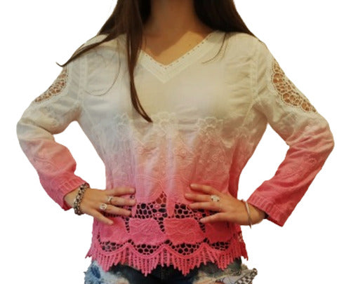 Que Bardo Brigitte Camisa Blusa Importada Estilo Boho Batik 1