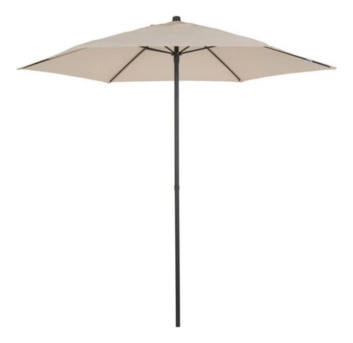 Metal Umbrella 2.3 Meters Push Up 0
