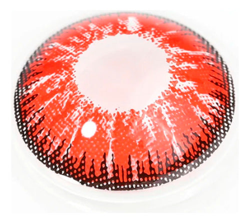 Kitch Tech Red Viga Red Cosplay Contact Lenses 0