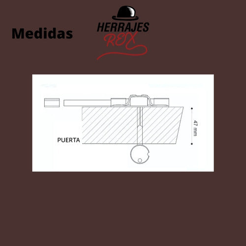 Cerrojo Pasador Llave Cruz Reforzado Misma Combinacion X3. ! 6