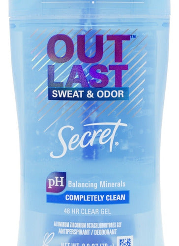 Secret Outlast Completely Clean Clear Gel Deodorant X3 3