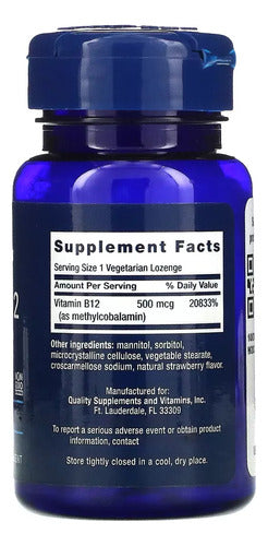 Life Extension Vitamin B12 500 Mcg 100 1