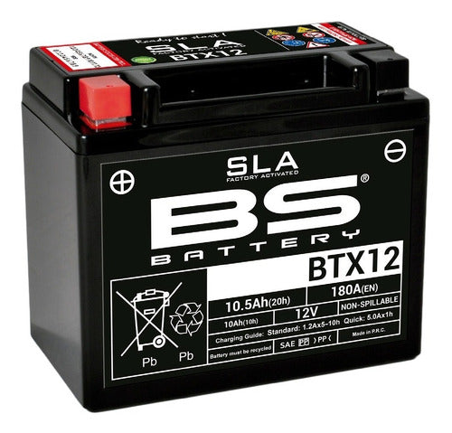 Bateria Bs Battery Btx12 Gel Agm Ytx12-bs Emporio 0