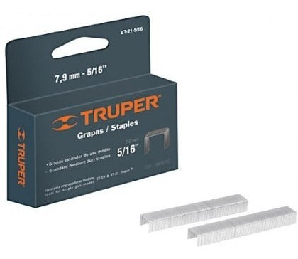 Truper 3/8" Staples for Stapler ET-21 Box of 1000 0