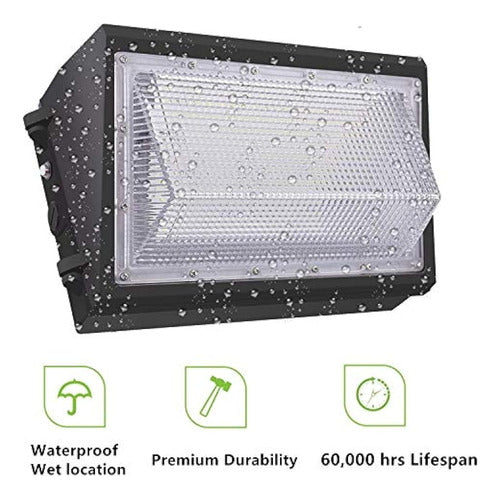 Paquete De Luz Led De Pared Whled Dusk To Dawn De 120 W, Equ 2