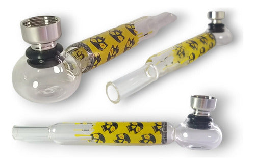 Glass Pipe with Filter in Various Colors 0