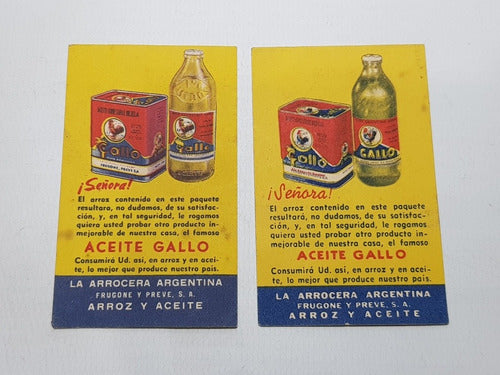 Antiguas Publicidades Royal Y Gallo Arroz 1950 Mag 58247 6