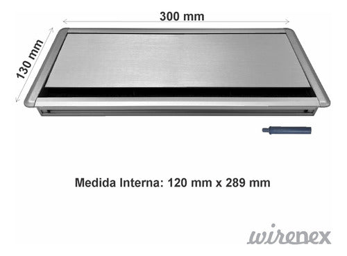 WIRENEX Cable Management Panel and Connection Box for 3 Frames 2