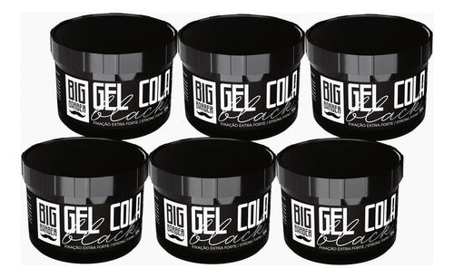 Gel Cola Black Big Barber 300g Cobre Imperfeições Kit 6 Unid 0