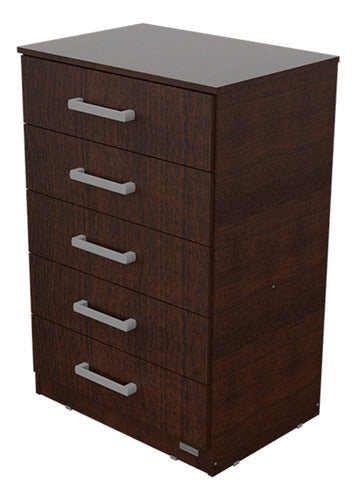 Mosconi Classic 5-Drawer Chest for Bedroom - Melamine 0