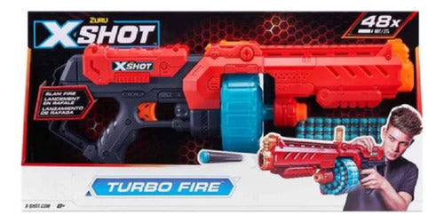 X-Shot Turbo Fire Escopeta Rifle Pistola Lanza Dardos 2