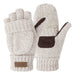 Omechy Winter Knitted Fingerless Gloves with Thermal Insulation 0