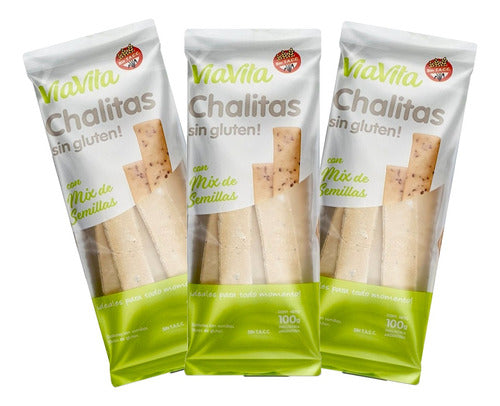 Viavita Gluten-Free Chalitas Various Flavors 100g x 3u 2