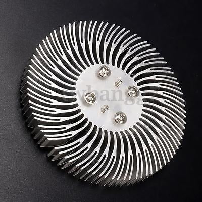 Aluminum Spiral Round Heat Sink Radiator Pair 2