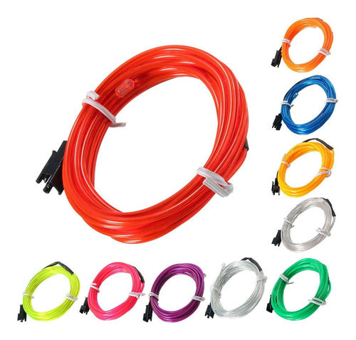 Kit Completo Cable Luz Neon 12v. 3mx2.3mm Auto Tuning N48 1