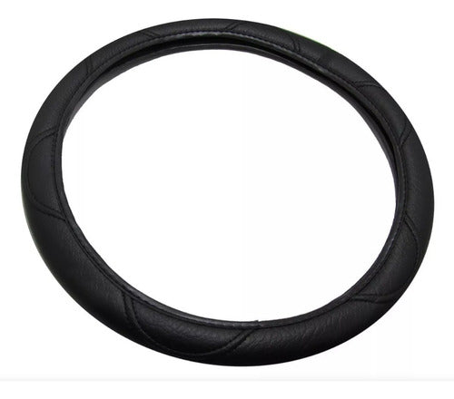 LYF Eco-Leather Steering Wheel Cover 38cm Black Universal 0