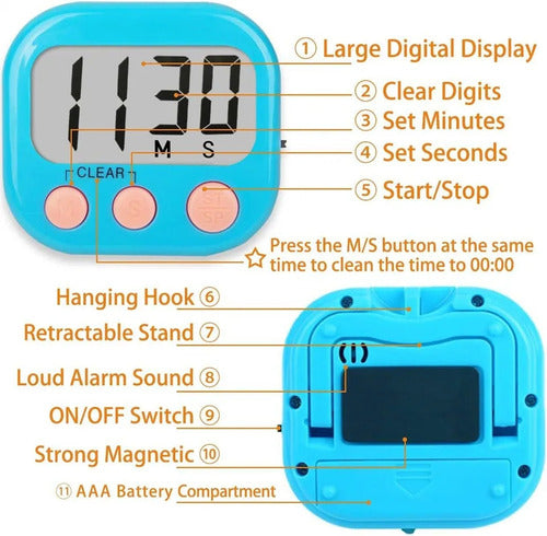 Home Love Digital Kitchen Timer Alarm Timer 2