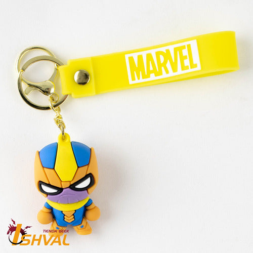 Geek Rubber Keychain - Anime, Comics, and Drawings Characters 1