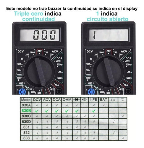 Generic Digital Multimeter Tester DT-830B Voltimeter Amperimeter 1