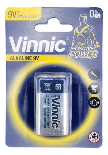 Bateria Alcalina Vinnic Fuente De Energia De 9 Volts 7