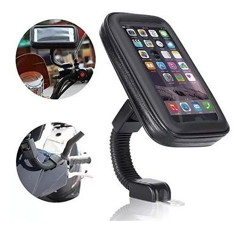 Suporte Capa Celular Moto Bike Bicicleta Gps A Prova Dagua 3