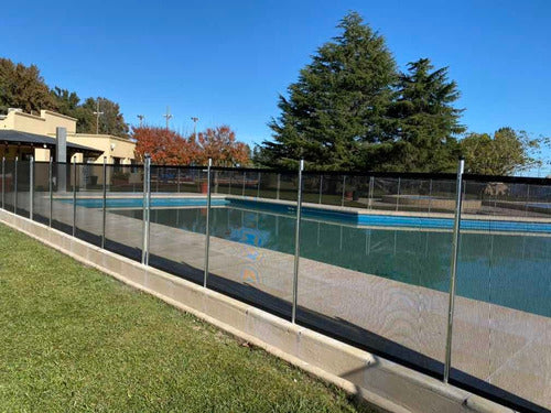 Removable Transparent Pool Fence Imported Fabric 1