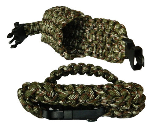 Mercadolider Importaciones Pulsera Tactica Militar Con Bolsillo Brujula Silbato Sierra 3