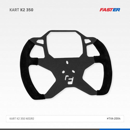 Faster By Collino K2 350 Black Kart Steering Wheel 1