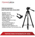 Weifeng WF3520 Tripod + Smartphone Adapter, 1.45m Height, Black 1