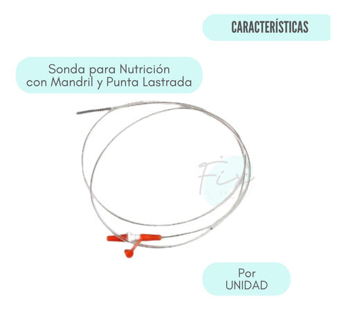 Eurowiss Nasogastric Tube PVC K108 Enteral Nutrition with Stylet 1