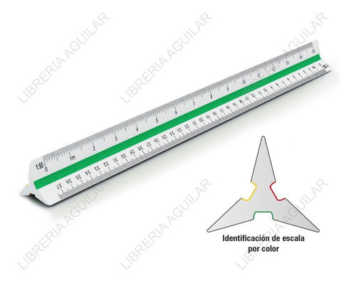 Plantec 3 Mini Escalimetro 10cm 6 Escala Baja Dibujo Técnico 2