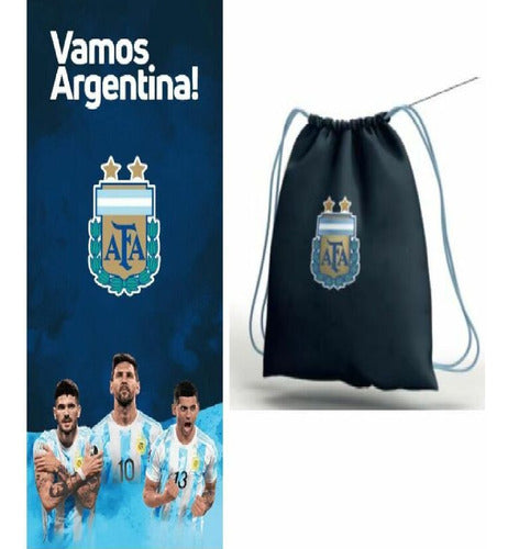 City Toallón Argentina C/mochila 70x150cm Licencia Oficial 0