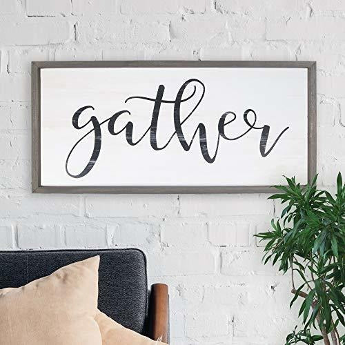 P. Graham Dunn Gather Script 33.25 x 15.25 Wall Plaque 1