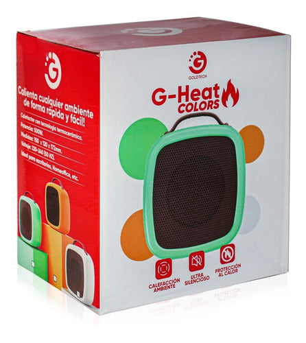 Calefactor 220v Portatil G-heat Colores Goldtech 3