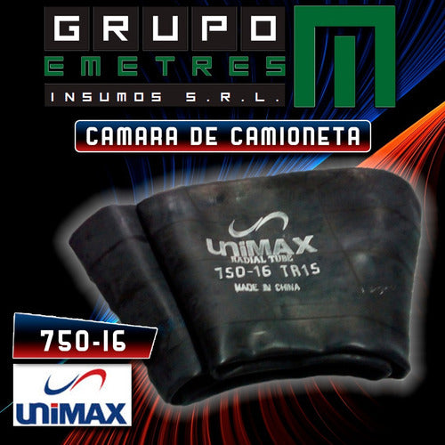 Camara De Camioneta 750-16 Unimax Pico De Goma 1