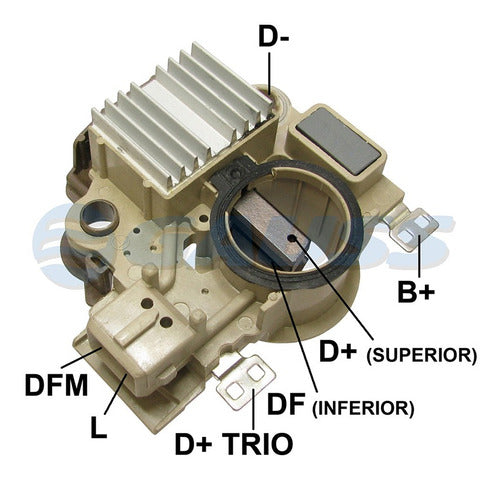 Regulador De Alternador Mitsubishi Ford Fiesta 12v. 0