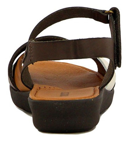 Country Women's Casual Sandal Leather Cross Straps 2