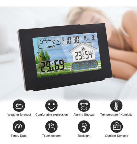 Clock Charging Forecaster Snooze Station Thermometer Weather 5