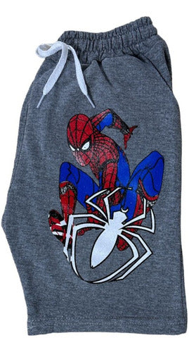 Lou Camila Short Rustic Bermuda Spider Man for Kids - Premium Print 1