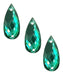 Faceted Sew-On Plastic Gems Drop 10x23 mm Colors Pack of 2000 Units 2