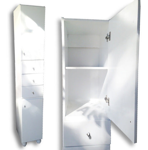 Maral Smooth White 180 30 40 Bathroom Cabinet - Ahora18 1