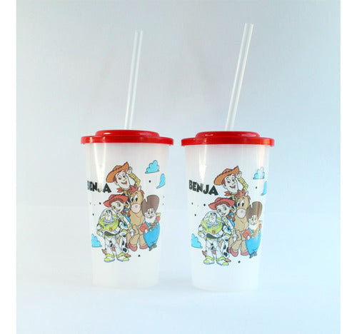 10 Personalized Transparent Souvenir Cups with Name 20