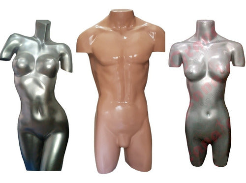 Granate Maniquies Medio Cuerpo (Torso) Dama Hombre Fibra De Vidrio 0