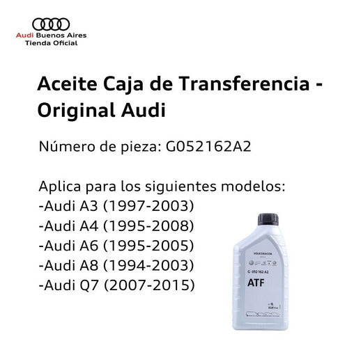 Audi Transfer Case Oil G05-216-2A2 1