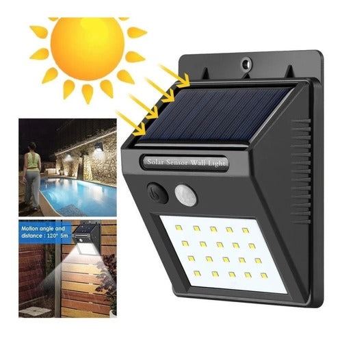 Flinker Solar LED Light Pack of 2 with Motion Sensor - 20 LEDs 5