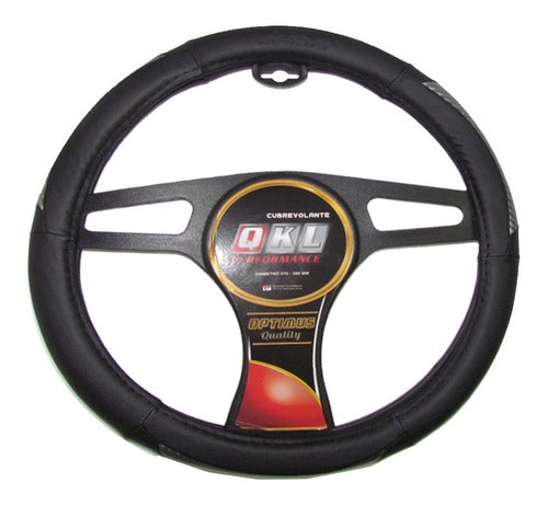 QKL Optimus Chrome Steering Wheel Cover 37/39 cm - Various Colors 2