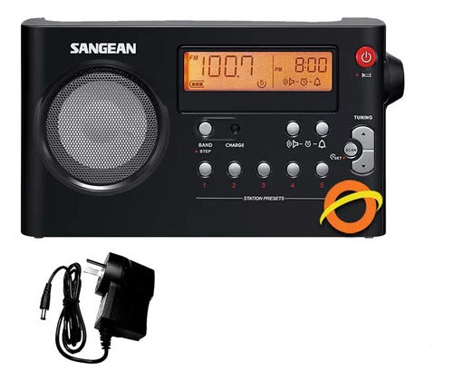 Portable Digital AM/FM Sangean Radio Bi-Band Home Office 0
