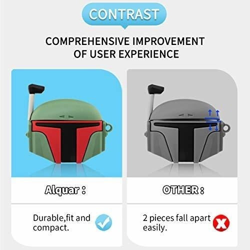 Funda Para Air Pods Pro Accesorios De Silicona Boba Fett 3