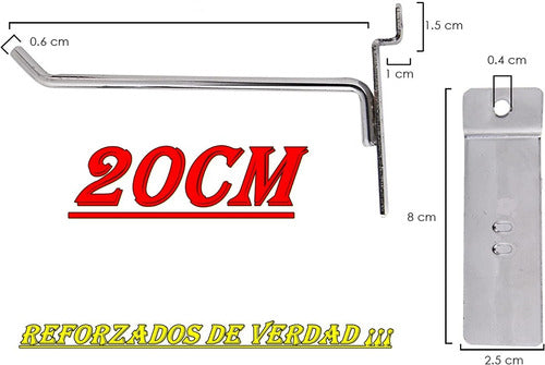 Mensulas Panel Ranurado C/ventosas  20 , 25 , 30 Cm 3