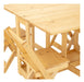 Rustico Hogar Breakfast Set Table and 4 Chairs Solid Wood 3